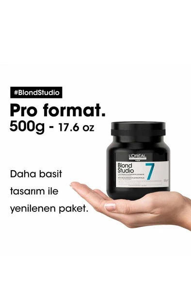 Loreal Professionnel Loreal Blond Studio 7 Aydınlatıcı Platin Plus Macun 500 Gr - Resim 3