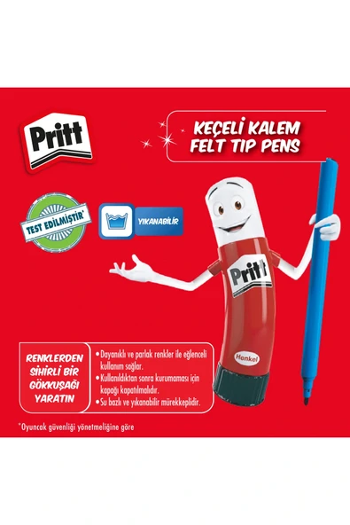 Pritt Keçeli Kalem 24 Renk - Resim 4