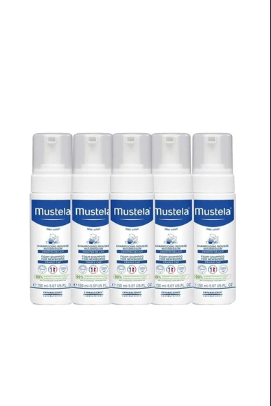 Mustela Yenidoğan Köpük Şampuanı 150 ml 5 Adet ürün görseli 1