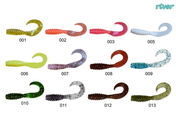 River Twister Tail Sandworm 6cm Silikon Yem ürün görseli 1