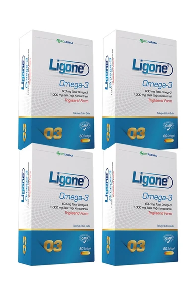 Ligone Omega-3 Softgel 60 Kapsül 4 Adet ürün görseli 1