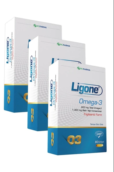 Ligone Omega-3 Softgel 60 Kapsül 3 Adet ürün görseli 1