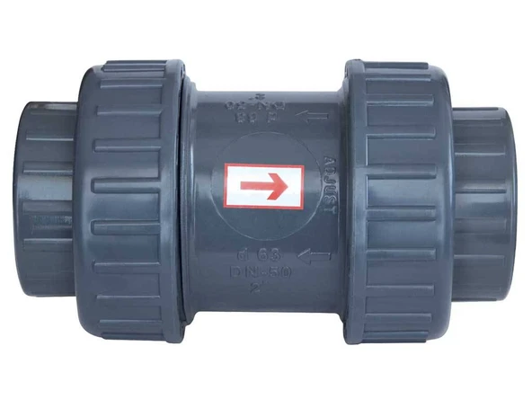 Gemaş Havuz Pvc Yapıştırma Tip Yaylı Çekvalf 50 mm-Pool Check Valve-ToptancıyızBiz ürün görseli 1
