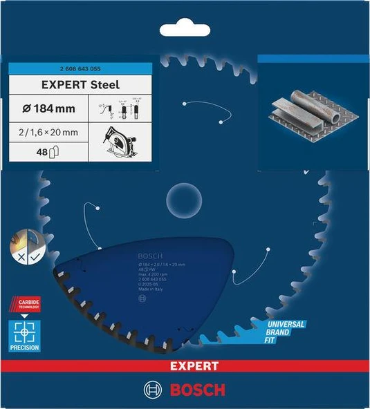 EXP Steel Daire Testere Bıçağı 184*20 MM 48D ürün görseli 1