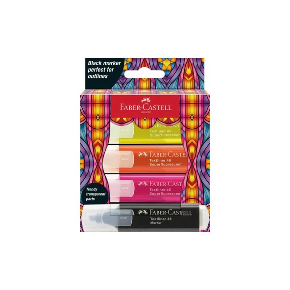 Faber Castell Fosforlu Kalem Glassy Neon ürün görseli 1