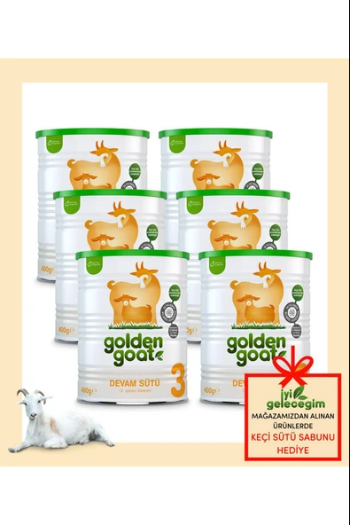 Golden Goat 3 Devam Keçi Sütü 400 gr 6 Adet ürün görseli 1