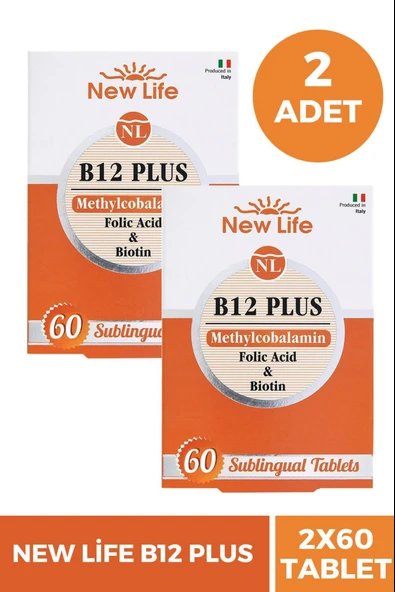 New Life B12 Plus 60 Tablet 2 Adet ürün görseli 1