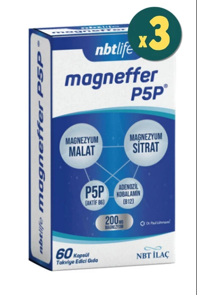 Nbt Life Magneffer 60 Kapsül 3 Adet ürün görseli 1