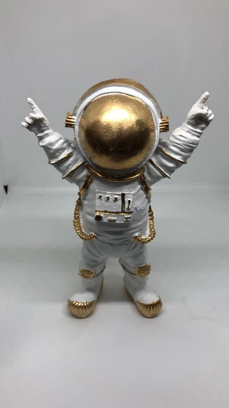 LEBSON Dekoratif Polyester Buz Beyazı Astronot Sarı ürün görseli 1