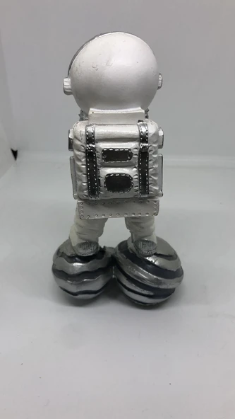 LEBSON Dekoratif Polyester  Beyaz Taş Üstünde Astronot - Resim 3
