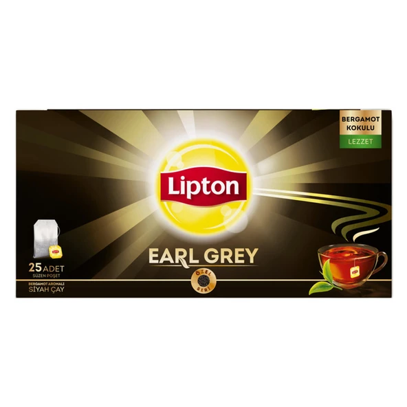 Lipton Çay Earl Grey Bardak Poşet 25'li ürün görseli 1