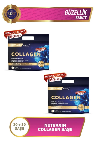 Nutraxin Collagen 60 Saşe 2 Adet ürün görseli 1