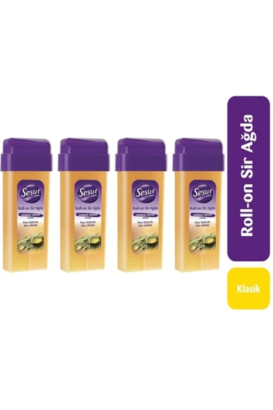Sesu Rollon Sir Ağda Normal Ciltler Natürel 100 Ml X 4 Adet ürün görseli 1