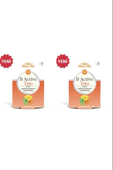 New Life B Active Trio Dil Altı 30 Tablet 2 Adet ürün görseli 1