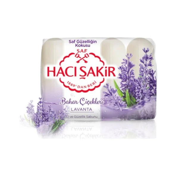 Hacı Şakir Sabun Lavanta Güzellik Sabunu 4x70 280 Gr ürün görseli 1