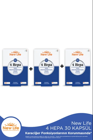 New Life 4 Hepa 30 Yumuşak Kapsül 3 Adet ürün görseli 1