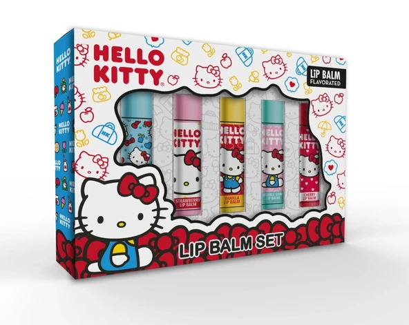 Hello Kitty Lip Balm Set 5'li ürün görseli 1