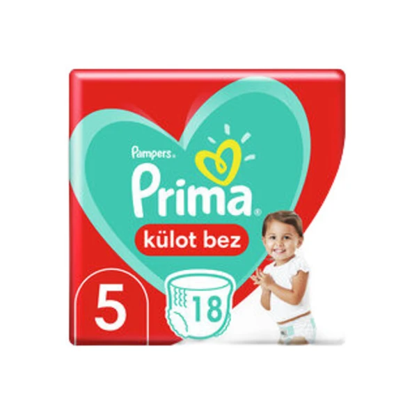 Prima Bebek Bezi Külot Pants Junior Deneme Paketi 5 Beden 18'li ürün görseli 1