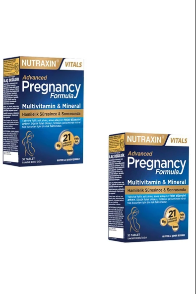 Nutraxin Pregnancy Formula 30 Tablet 2 Adet ürün görseli 1