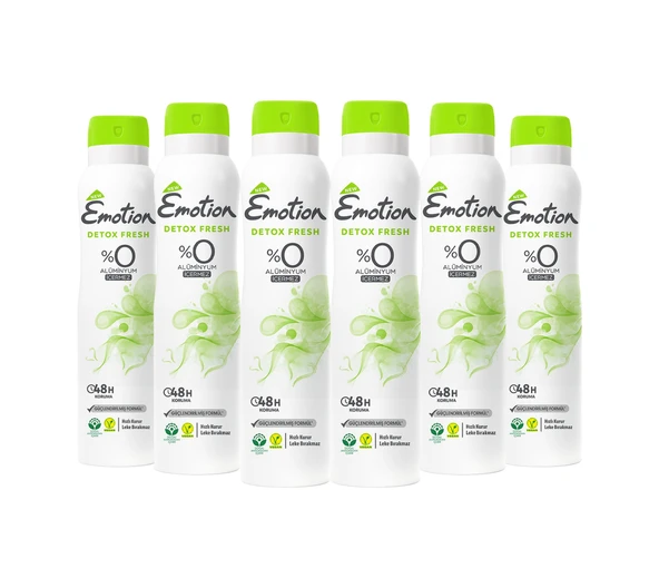Emotion Detox Fresh Kadın Deodorant 6 x 150 ML ürün görseli 1