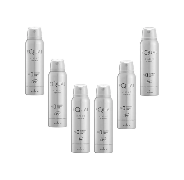 Equal Classic Erkek Sprey Deodorant 6 x 150 ML ürün görseli 1