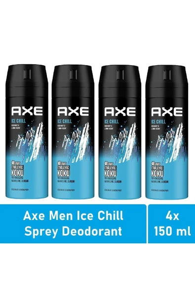 Axe Men Deodorant Ice Chill 150 Ml - 4'lü Avantaj Paketi ürün görseli 1