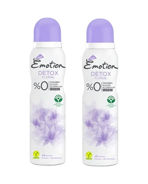 Emotion Detox Floral Kadın Deodorant 2 x 150 ML ürün görseli 1