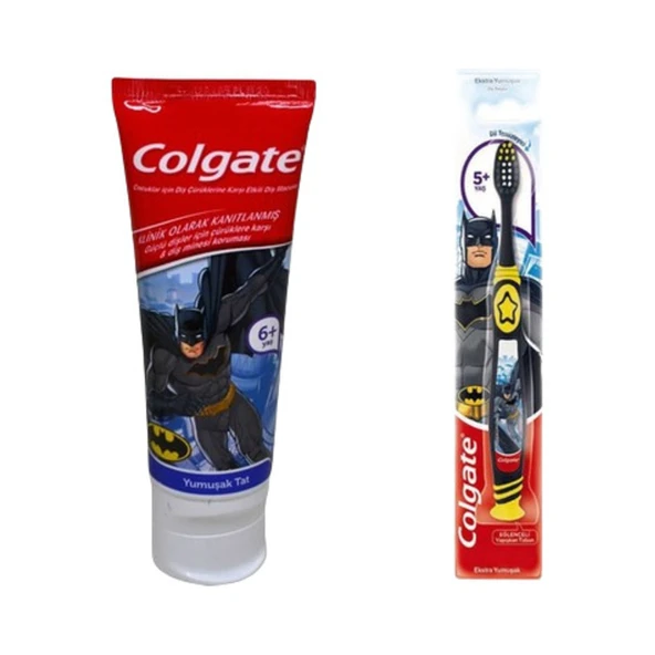 Colgate Çocuk Diş Fırçası Ve Macun Set Batman 75 Ml ürün görseli 1