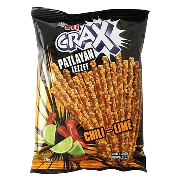 Eti Crax Patlayan Lezzet Chili Lime Çubuk Kraker 50 Gr ürün görseli 1