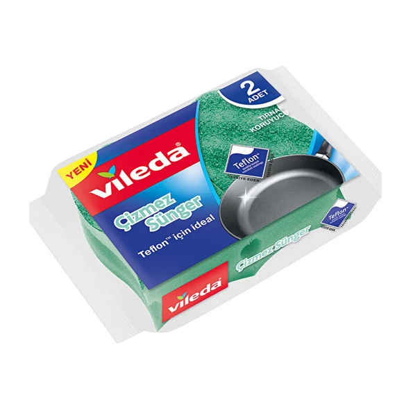 Vileda Süngerr Cizmez Oluklu 2'li ürün görseli 1