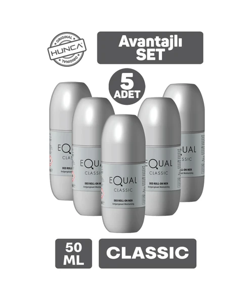 Equal Classic Erkek Roll-On Deodorant 5 x 50 ML ürün görseli 1