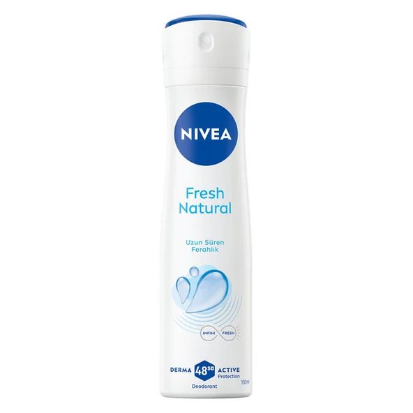 NIVEA Kadın Sprey Deodorant Fresh Natural 48 Saat Deodorant Koruma 150 Ml ürün görseli 1
