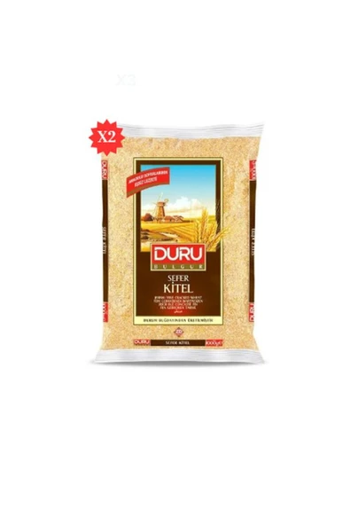 Duru Bulgur Sefer Kitel (İçli Köftelik ) bulgur 1000gr*2 ürün görseli 1