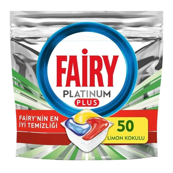 Fairy Bulaşık Makinesi Deterjanı Platinum Plus Hepsi Bir Arada Tablet 50'li ürün görseli 1