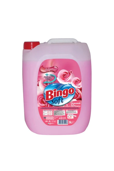 Bingo Yumuşatıcı Gülpembe 5 L ürün görseli 1