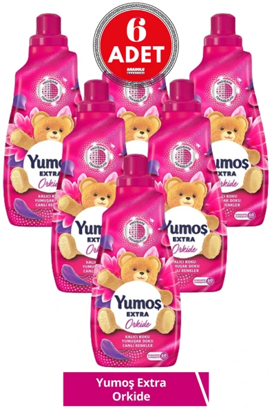 Yumoş Extra Konsantre Çamaşır Yumuşatıcısı Orkide 1440 Ml 6 Adet ürün görseli 1