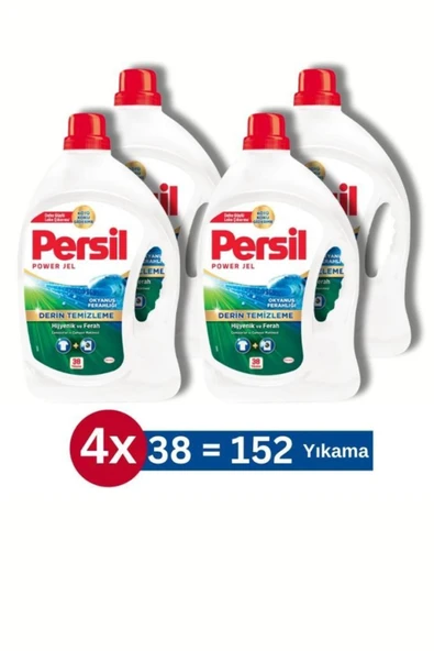 Persil Jel Okyanus Ferahlığı Sıvı Çamaşır Deterjanı 38 Yıkama  2470ml 4'lü Set ürün görseli 1