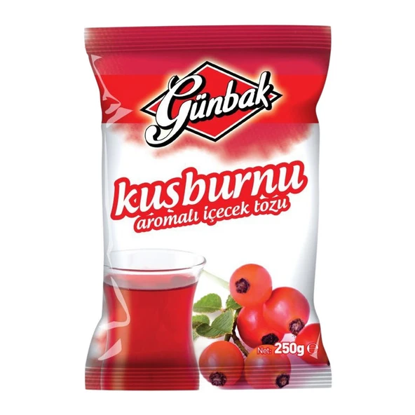 Günbak Kuşburnu Aromalı İçecek Tozu 250 Gr ürün görseli 1