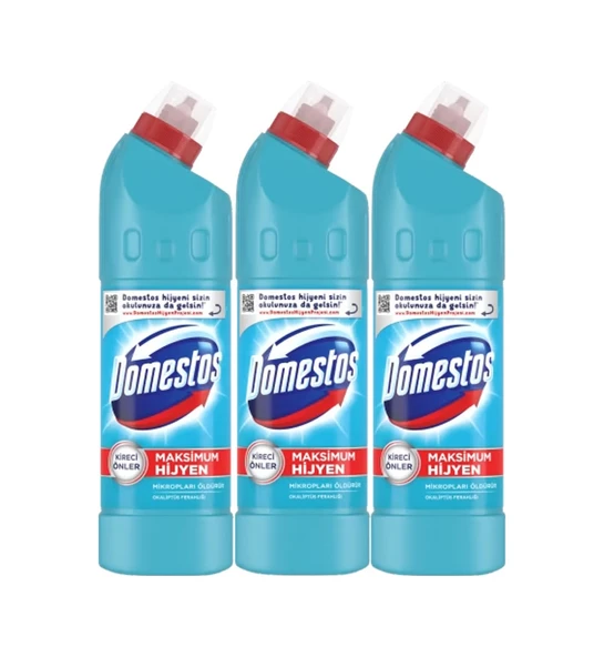 Domestos Çamaşır Suyu 750 ML Okaliptüs Ferahlığı 3 x 750 ML ürün görseli 1