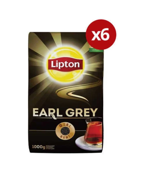 Lipton Earl Grey Dökme Çay 6 x 1 KG ürün görseli 1