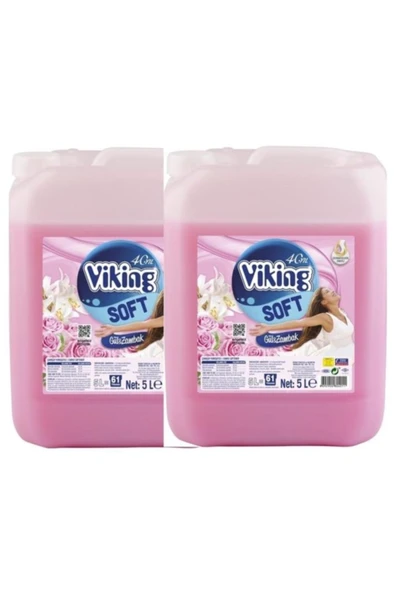 Viking Yumuşatıcı Gül-zambak 2x5 Lt 122 Yıkama ürün görseli 1