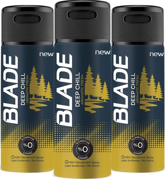Blade Deep Chill Deodorant 3 x 150 ML ürün görseli 1