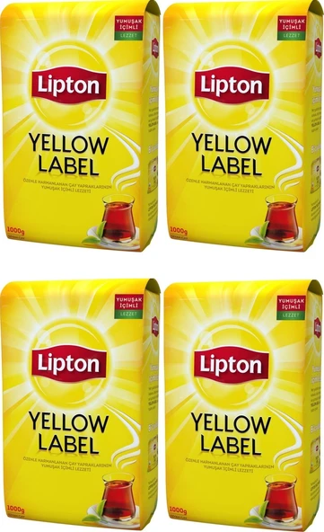 Lipton Yellow Label Siyah Çay 4x1 Kg ürün görseli 1