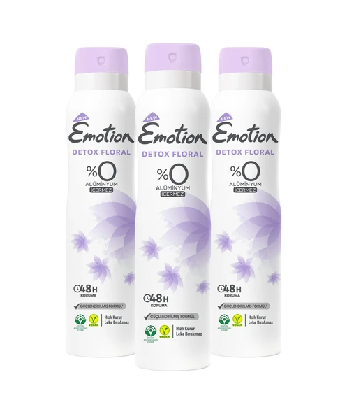 Emotion Detox Floral Kadın Deodorant 3 x 150 ML ürün görseli 1