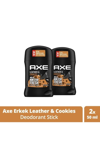Axe Leather & Cookies Erkek Deodorant Stick 50 ml X2 ürün görseli 1
