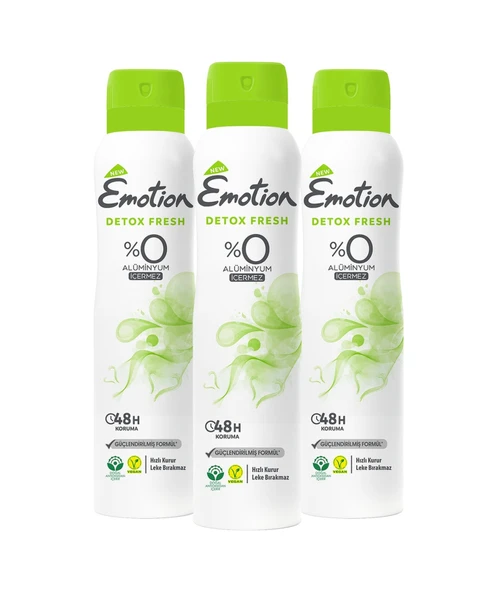 Emotion Detox Fresh Kadın Deodorant 3 x 150 ML ürün görseli 1