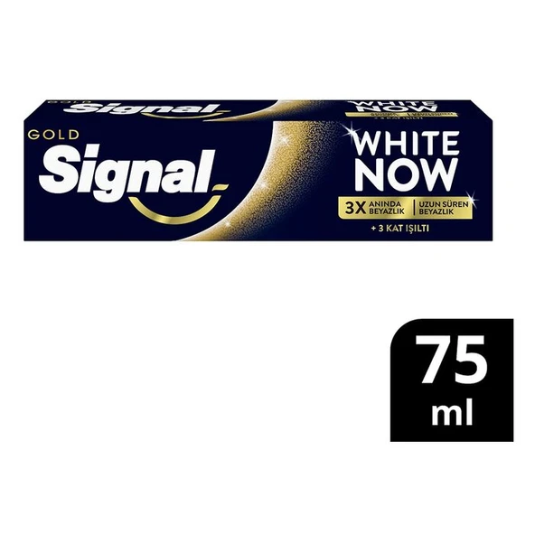Signal Diş Macunu Gold White Now 3 Anında Beyazlık 75 Ml ürün görseli 1