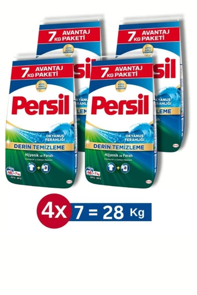 Persil Okyanus Ferahlığı Toz Çamaşır Deterjanı 46 Yıkama 7kg  4'lü Set ürün görseli 1