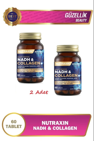 Nutraxin NADH & Collagen 60 Tablet 2 Adet ürün görseli 1