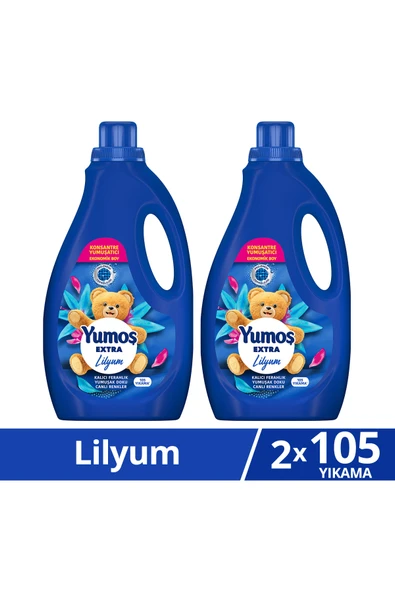 Yumoş Extra Konsantre Çamaşır Yumuşatıcısı Lilyum 105 Yıkama 2520ml x2 ürün görseli 1